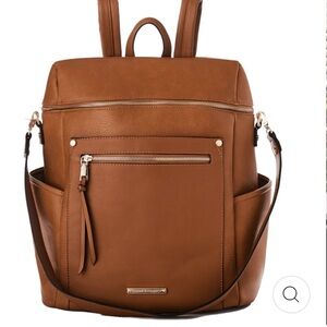 Poppy and Peonies commuter backpack